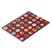 Harry Potter Cartoon Icons Pattern Notitieboek (Linkerzijde)