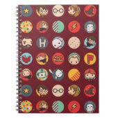 Harry Potter Cartoon Icons Pattern Notitieboek (Voorkant)