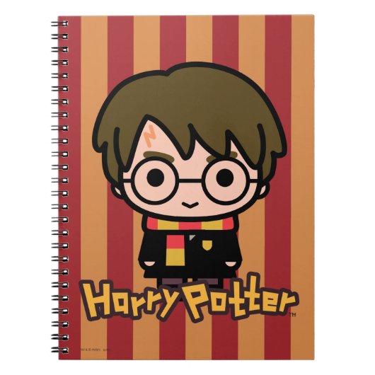 Harry Potter Cartoon Karakter Kunst Notitieboek (Voorkant)