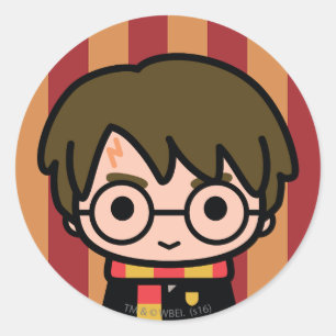 Harry Potter Cartoon Karakter Kunst Ronde Sticker