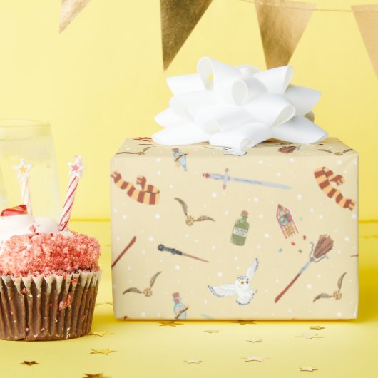 Harry Potter Cartoon Pattern Cadeaupapier (Verjaardagsfeest)