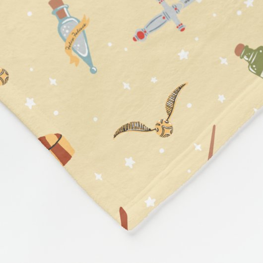 Harry Potter Cartoon Pattern Fleece Deken (Hoek)