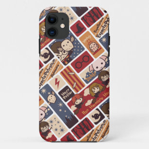 Harry Potter Cartoon Scènes Patroon iPhone 11 Hoesje