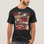 Harry Potter Cartoon scènes patroon T-shirt (Voorkant)