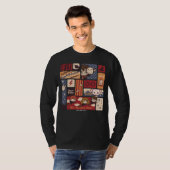 Harry Potter Cartoon Scenes Patroon T-shirt (Voorkant volledig)