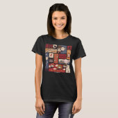 Harry Potter Cartoon scènes patroon T-shirt (Voorkant volledig)