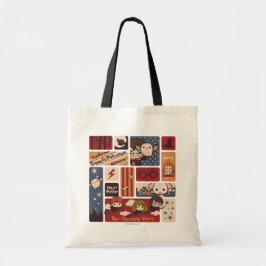 Harry Potter Cartoon Scènes Patroon Tote Bag