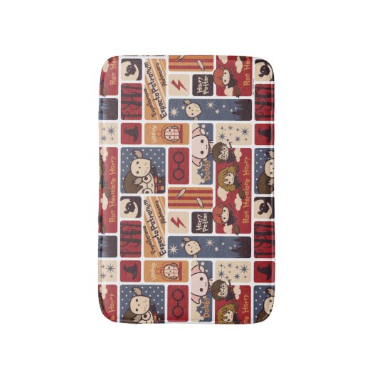 Harry Potter Cartoon Scenes Pattern Badmat (Voorkant Verticaal)