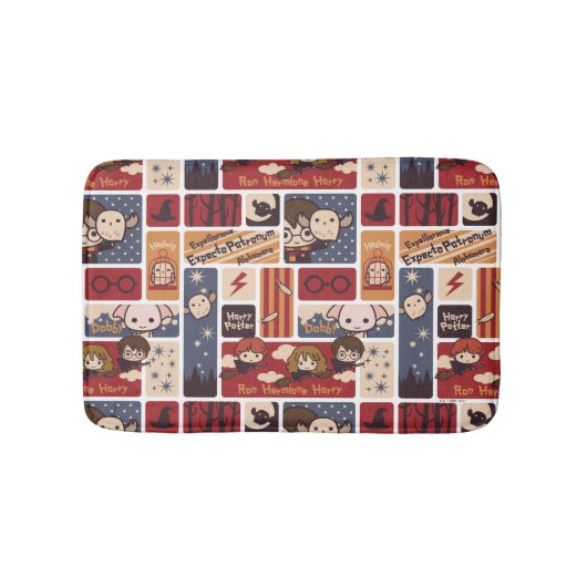 Harry Potter Cartoon Scenes Pattern Badmat (Voorkant)