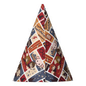 Harry Potter Cartoon Scenes Pattern Feesthoedjes (Achterkant)