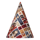 Harry Potter Cartoon Scenes Pattern Feesthoedjes (Links)