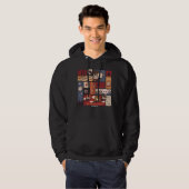 Harry Potter Cartoon Scenes Pattern Hoodie (Voorkant volledig)