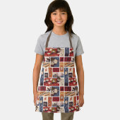 Harry Potter Cartoon Scenes Pattern Schort (Insitu)