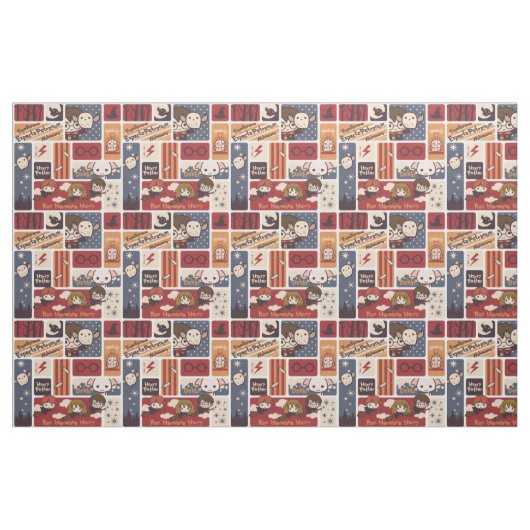Harry Potter Cartoon Scenes Pattern Stof (Fat Quarter)