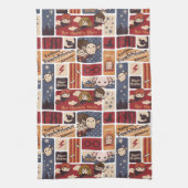 Harry Potter Cartoon Scenes Pattern Theedoek (Verticaal)