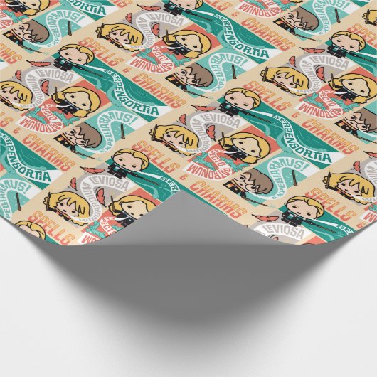 HARRY POTTER™ | CARTOON SPELLS EN CHARMS CADEAUPAPIER (Hoek)