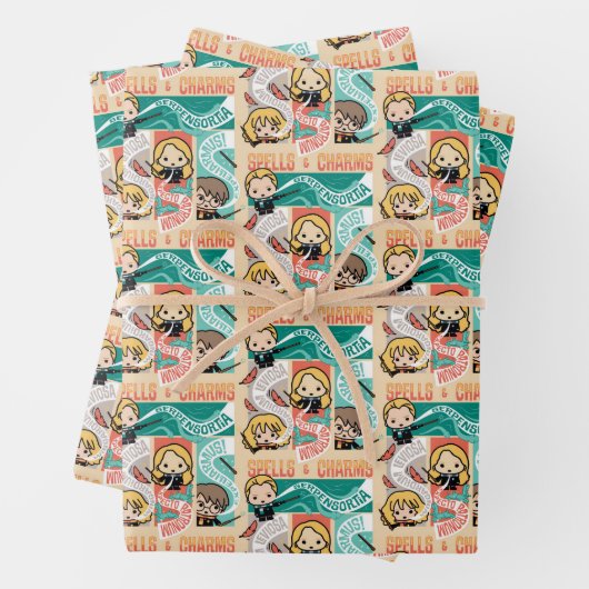 HARRY POTTER™ | CARTOON SPELLS EN CHARMS INPAKPAPIER VEL (In situ)