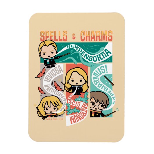 HARRY POTTER™ | CARTOON SPELLS EN CHARMS MAGNEET (Verticaal)