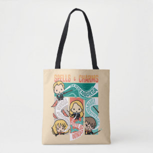 HARRY POTTER™   CARTOON SPELLS EN CHARMS TOTE BAG