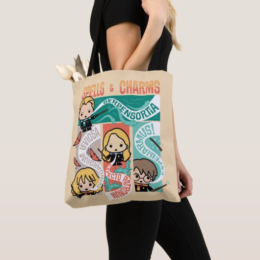 HARRY POTTER™ | CARTOON SPELLS EN CHARMS TOTE BAG (Dichtbij)