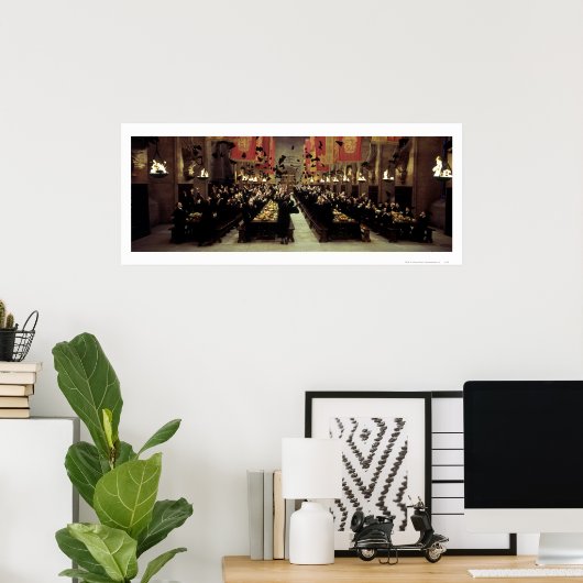 Harry Potter Castle | De Grote Hal Poster (Thuiskantoor)