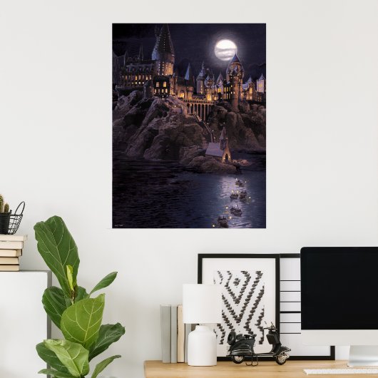 Harry Potter Castle | Great Lake to Hogwarts Poster (Thuiskantoor)