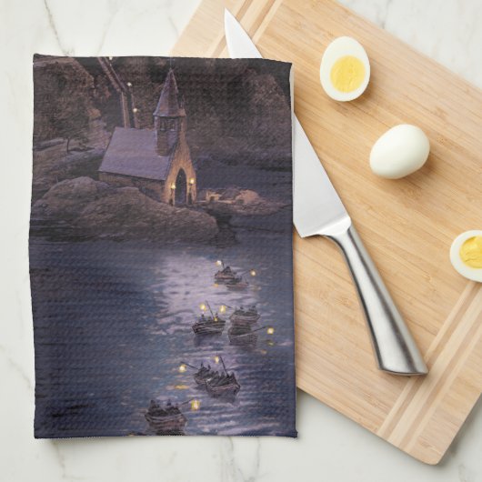 Harry Potter Castle | Great Lake to Hogwarts Theedoek (Quarter Fold)