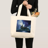 Harry Potter Castle | Hogwarts 's nachts Grote Tote Bag (Voorkant (product))