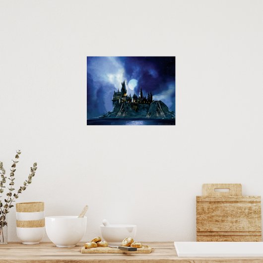 Harry Potter Castle | Hogwarts 's nachts Poster (Keuken)