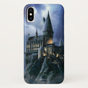 Harry Potter Castle   Moonlit Hogwarts iPhone X Hoesje