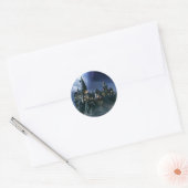 Harry Potter Castle | Moonlit Hogwarts Ronde Sticker (Envelop)