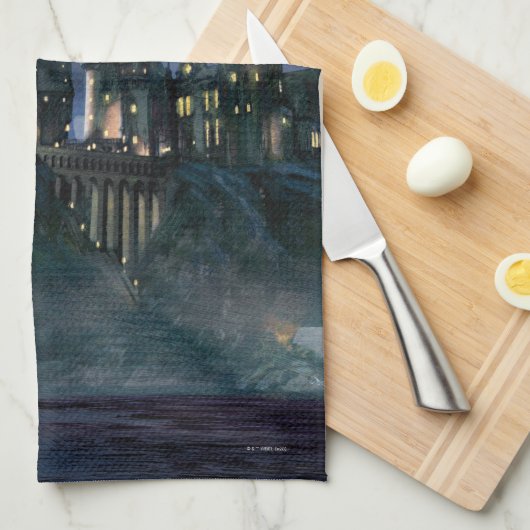 Harry Potter Castle | Moonlit Hogwarts Theedoek (Quarter Fold)