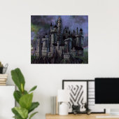 Harry Potter Castle | Toonaangevende Hogwarts Poster (Thuiskantoor)