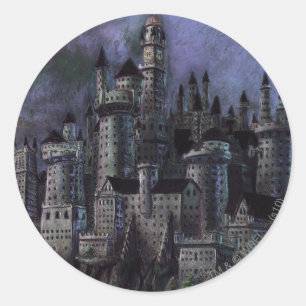 Harry Potter Castle   Toonaangevende Hogwarts Ronde Sticker