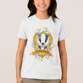 Harry Potter | Charmant CREST HUFFLEPUFF™ Tri-Blend Shirt (Voorkant)