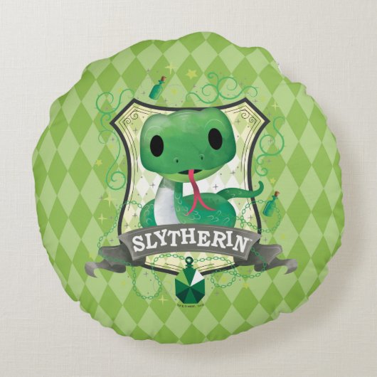 Harry Potter | Charmant CREST SLYTHERIN™ Rond Kussen (Achterkant)
