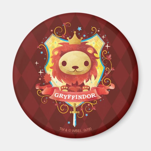 Harry Potter | Charmante GRYFFINDOR™ Wapen Magneet (Voorkant)