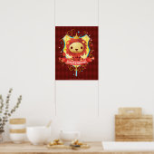 Harry Potter | Charmante GRYFFINDOR™ Wapen Poster (Keuken)