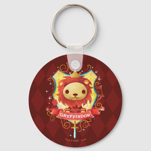 Harry Potter | Charmante GRYFFINDOR™ Wapenschild Sleutelhanger (Voorkant)