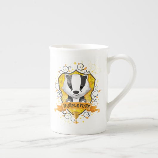 Harry Potter | Charmante HUFFLEPUFF™ Wapen Porselein Kop (Rechts)