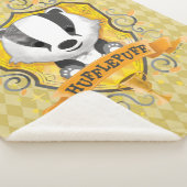 Harry Potter | Charmante HUFFLEPUFF™ Wapenschild Sherpa Deken (3/4)
