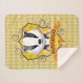 Harry Potter | Charmante HUFFLEPUFF™ Wapenschild Sherpa Deken (Voorkant (horizontaal))