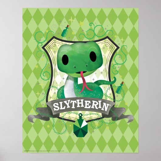 Harry Potter | Charmante SLYTHERIN™ Wapen Poster (Voorkant)