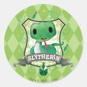Harry Potter   Charmante SLYTHERIN™ Wapen Ronde Sticker