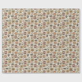 HARRY POTTER™ Chibi Afbeelding Lijst Cadeaupapier (Vlak)