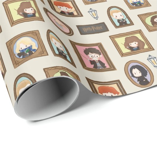 HARRY POTTER™ Chibi Afbeelding Lijst Cadeaupapier (Rol Hoek)