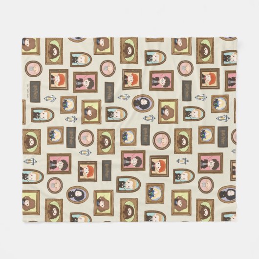 HARRY POTTER™ Chibi Afbeelding Lijst Fleece Deken (Voorkant (Horizontaal))