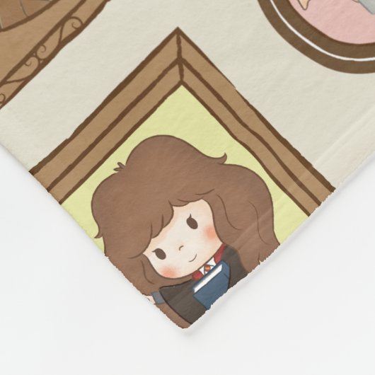 HARRY POTTER™ Chibi Afbeelding Lijst Fleece Deken (Hoek)