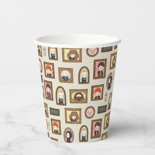 HARRY POTTER™ Chibi Afbeelding Lijst Papieren Bekers (Achterkant)