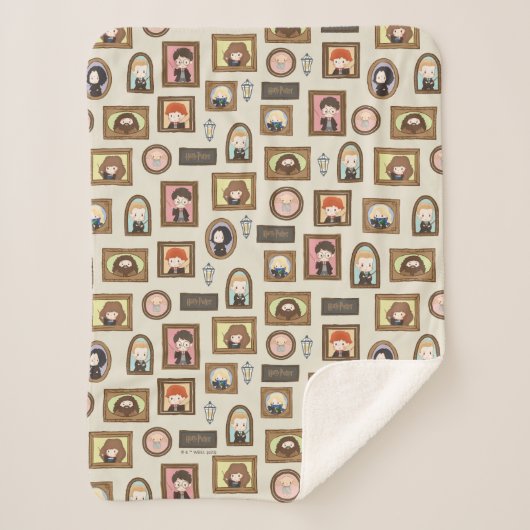 HARRY POTTER™ Chibi Afbeelding Lijst Sherpa Deken (Voorkant)
